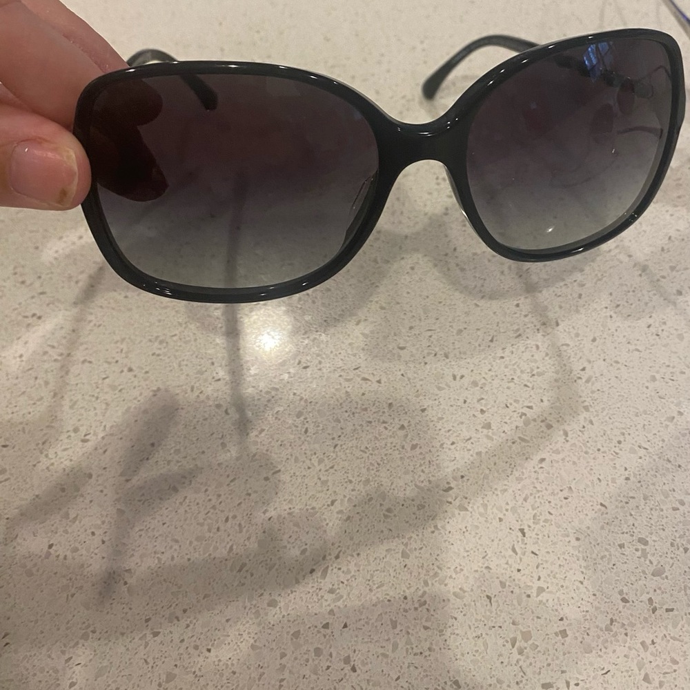 Chanel Square Chainlink Gradient Grey Lenses Sunglasses